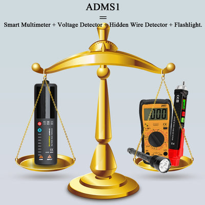 MAXRIENY Smart Digital Multimeter EBTN Display Hidden Wire Tester Voltmeter LCD Voltage Detector Ohm Hz Continuity NCV Test DMM